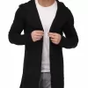 DENIMHOLIC Men's Cotton Hooded Cardigan