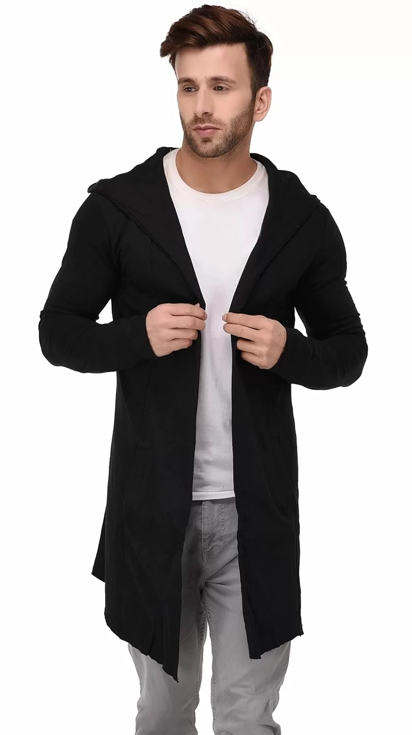 DENIMHOLIC Men’s Cotton Hooded Cardigan