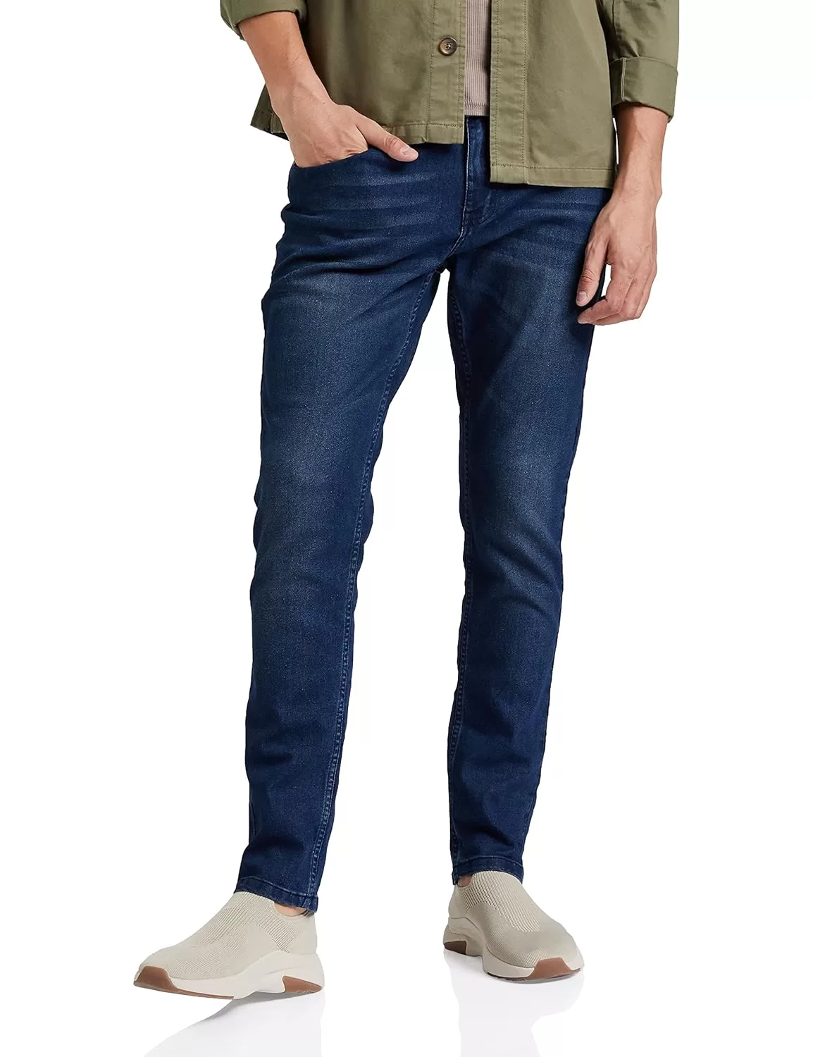 Amazon Brand – Symbol Men Cotton Rich Stretchable Jeans | Casual Denim Slim Fit