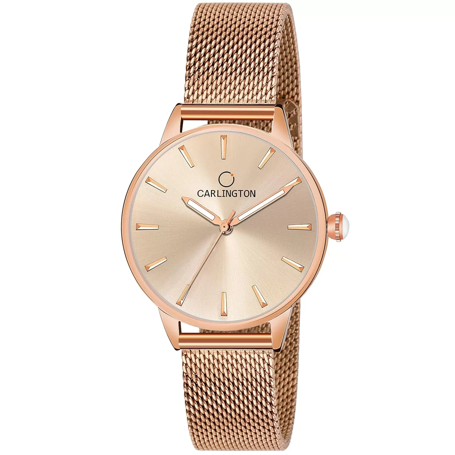 Carlington Analog Watches for Women with mesh Strap – CT 2007