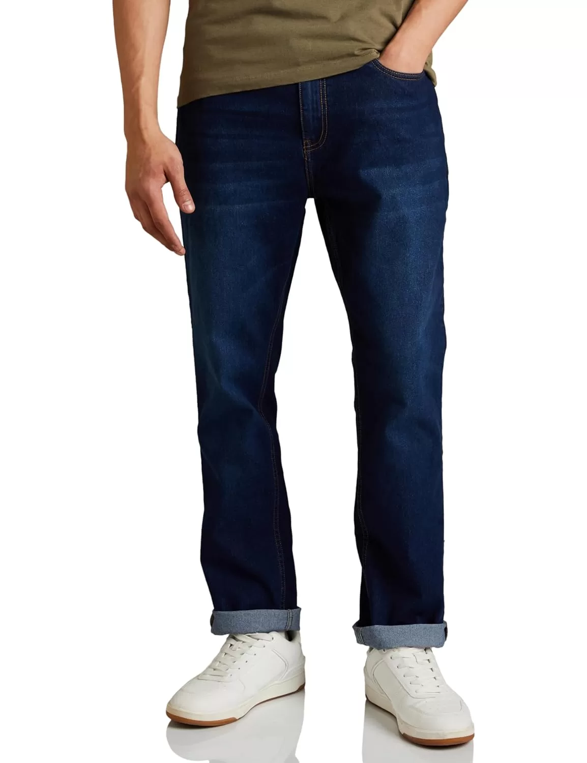 Amazon Brand – Symbol Men Cotton Rich Stretchable Jeans | Casual Denim Relaxed Fit