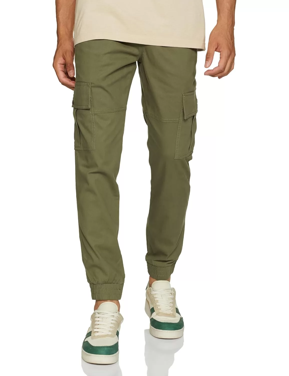 Amazon Brand – Symbol Men Stretchable Cargo Jogger Pants | Chinos | Casual Trousers (Slim Fit)