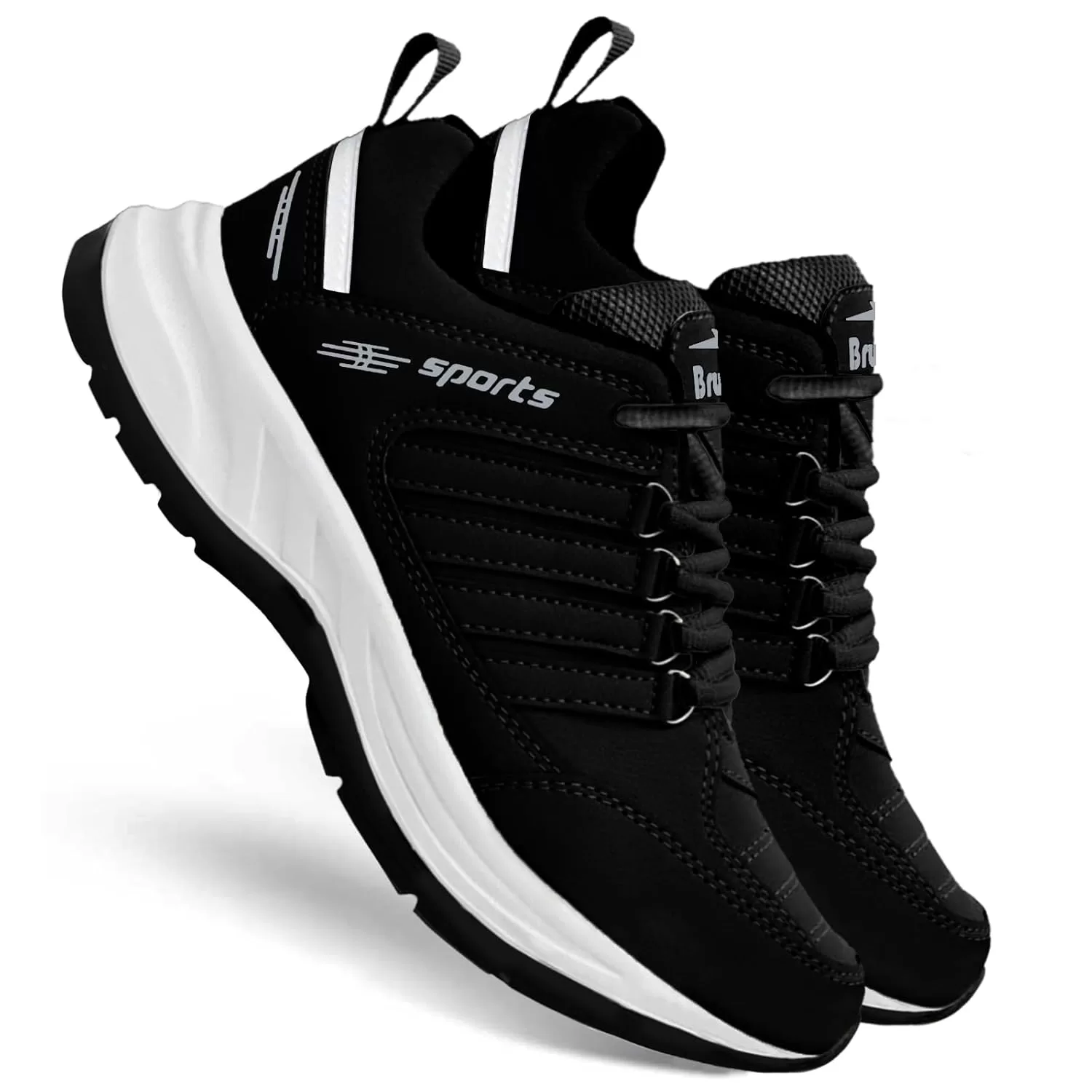 BRUTON EVA Lite Sport Shoes Running Shoes for Men- Black