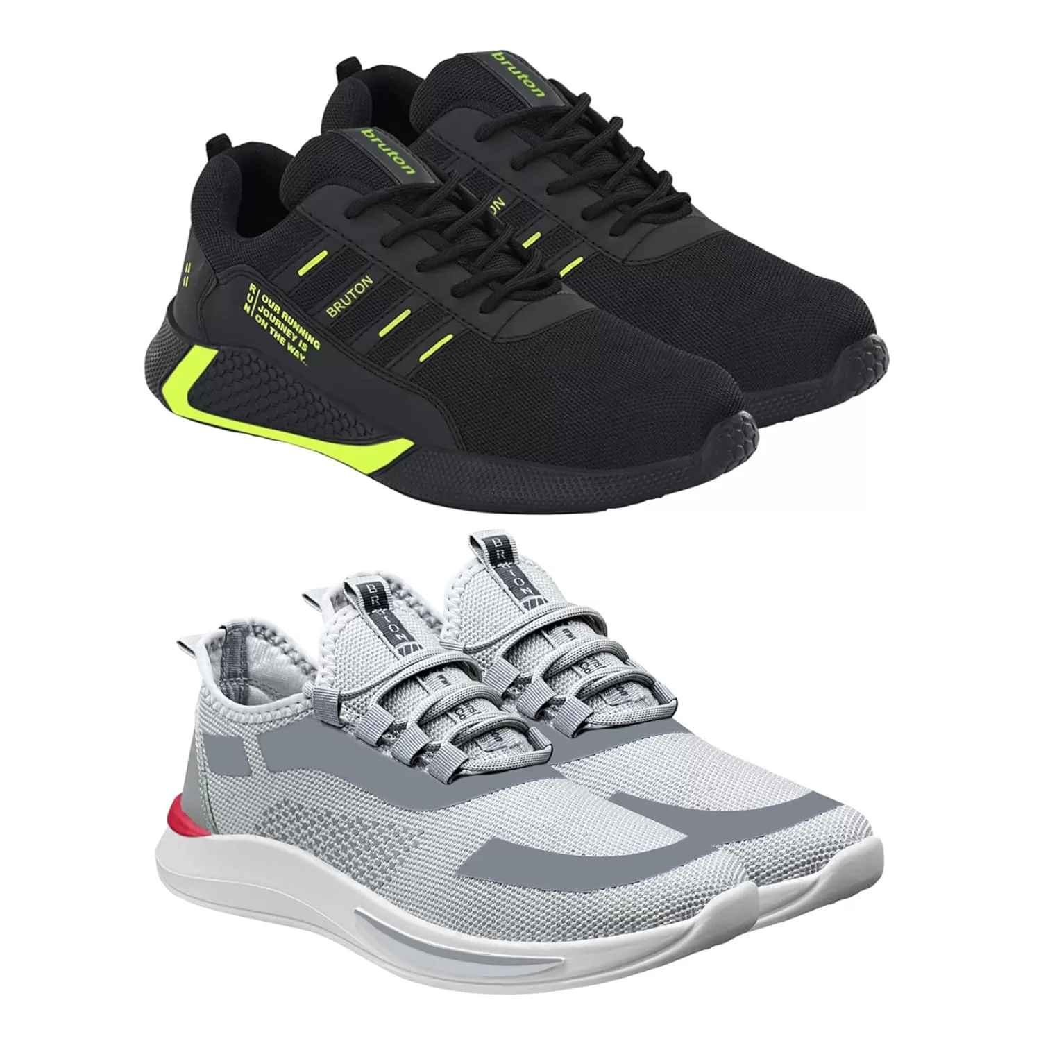 BRUTON Shoes, Men’s Sports Shoes, Perfect Sport Shoes & Running Shoes for Men’s (Pack of 2 Combo)