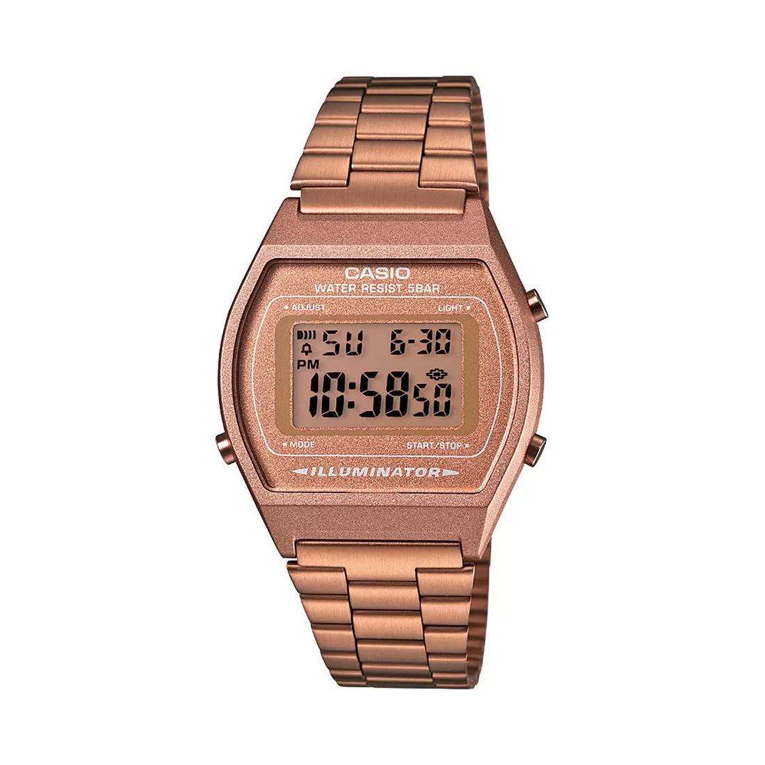 Casio Vintage Series Digital Rose Gold Dial Women’s Watch-B640WC-5ADF