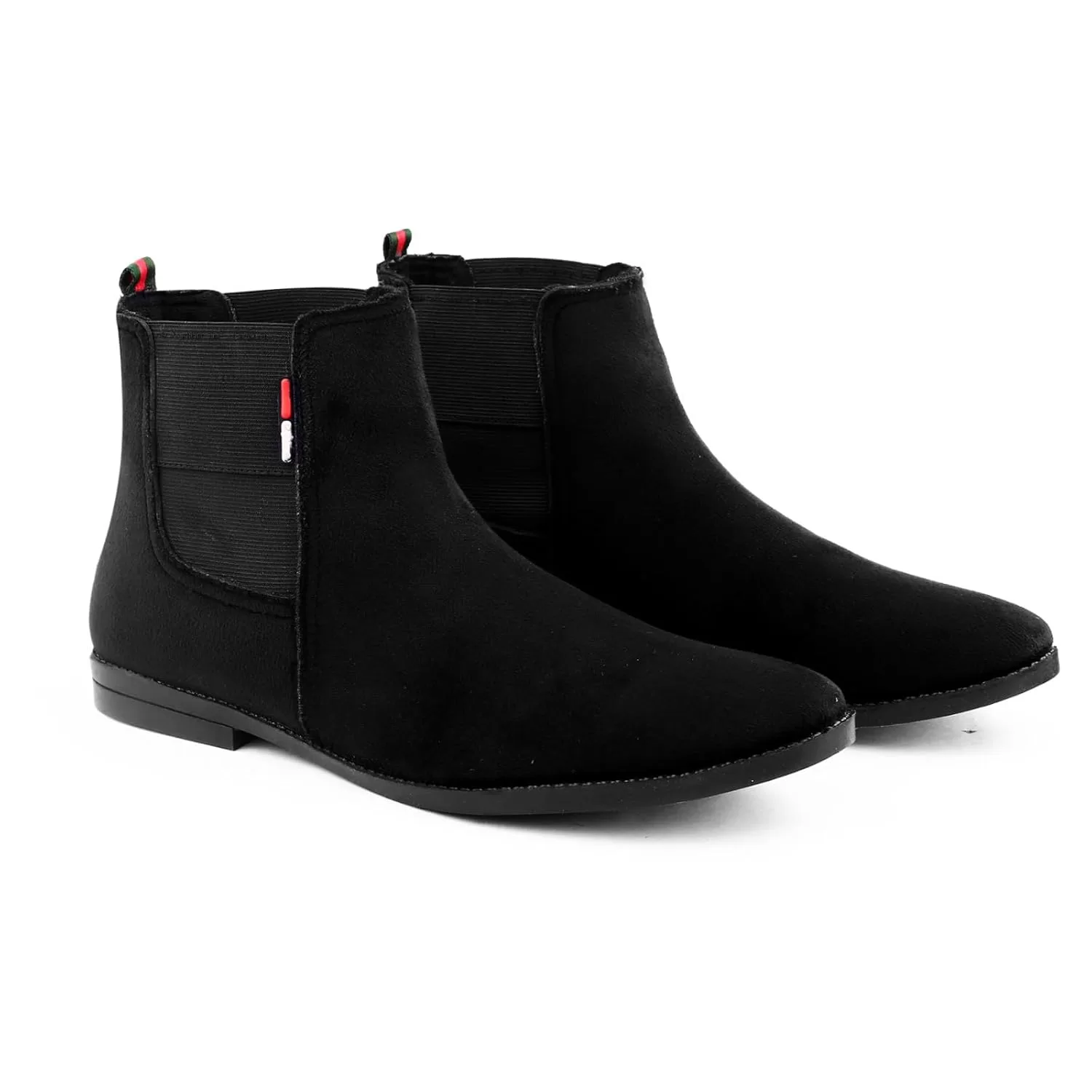 DE LOYON Black Chelsea Boot For Mens.