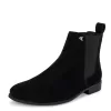 EL PASO Men's Suede Leather Chelsea Boots