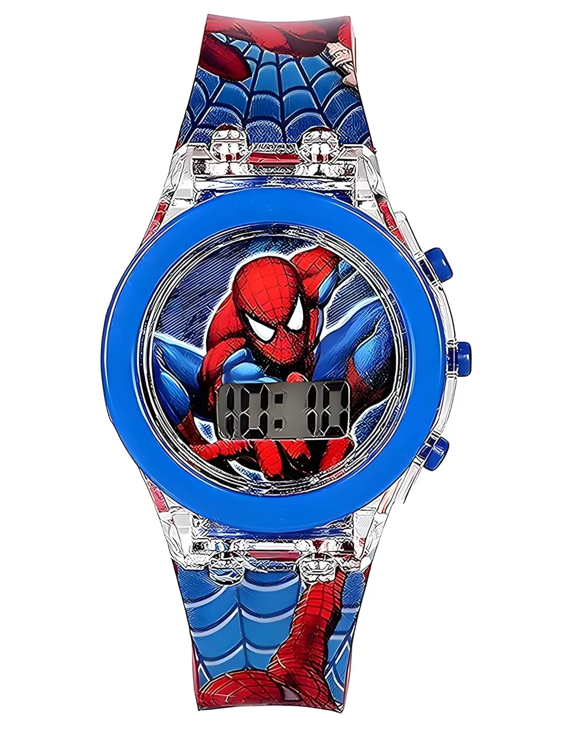 Matrix Kids Edition Spiderman/Frozen/Ben 10 / Hello Kitty/Marvel Avengers Digital Watch for Kids with Disco LED Lights (Boys & Girls)