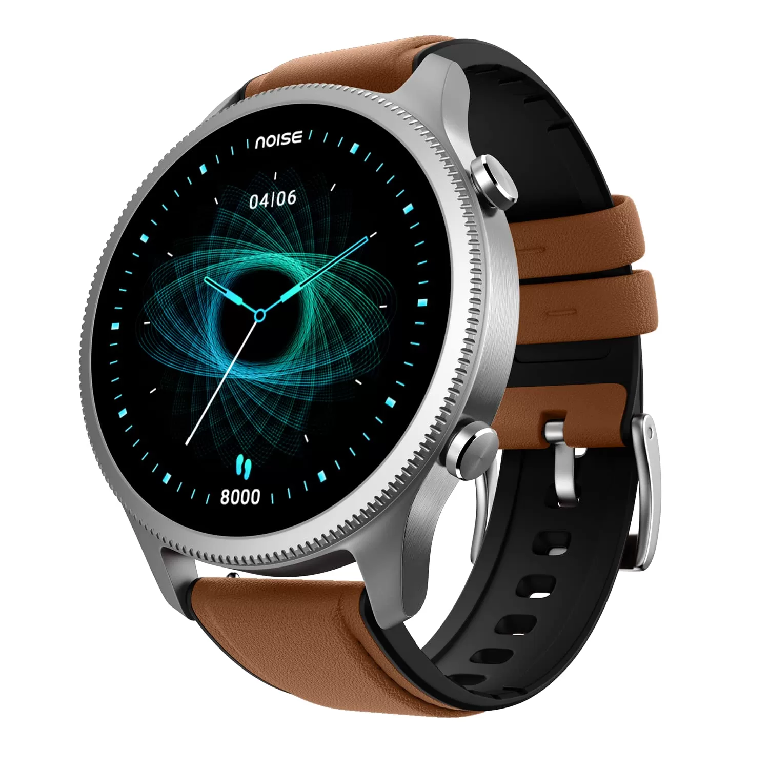 NoiseFit Halo 1.43″ AMOLED Display, Bluetooth Calling Round Dial Smart Watch, Premium Metallic Build, Always on Display, Smart Gesture Control, 100 Sports Modes (Vintage Brown)