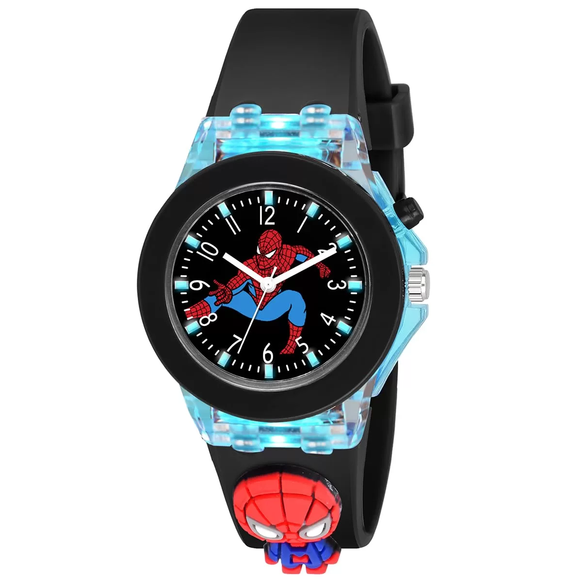 ON TIME OCTUS Kids Analouge Multi-Color Light Cute 3D Cartoon Character Boys and Girls Watch (Multicolour Dial & Colored Strap)