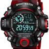 SELLORIA Digital Sports Multi Functional Black Dial Watch for Mens Boys Kids