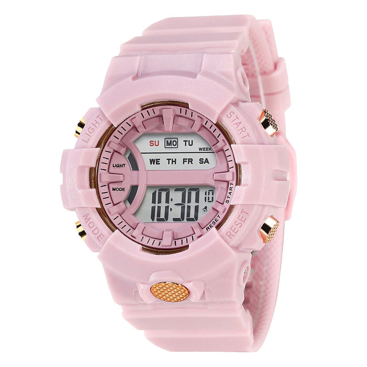 Shocknshop Digital Kids Children Multi Functional Pink Watch for Girls & Boys -325PI