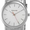 Sonata Analog White Dial Men's Watch -NJ7987SM03W