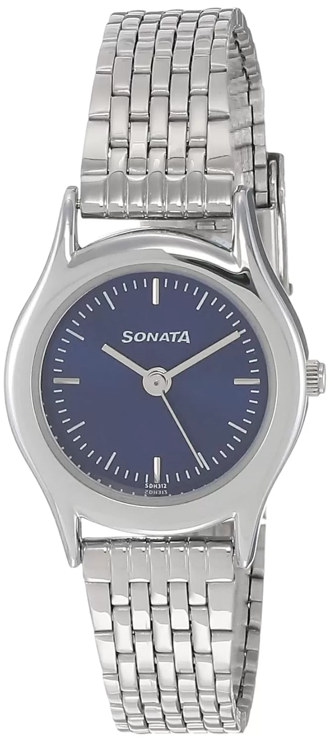 Sonata Essentials Analog Blue Dial Women’s Watch-NP87020SM01