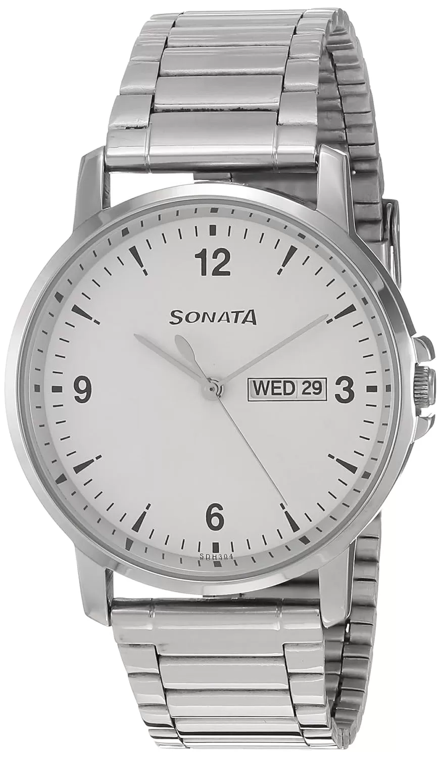 Sonata Essentials Analog White Dial Men’s Watch-NL77083SM01/NP77083SM01