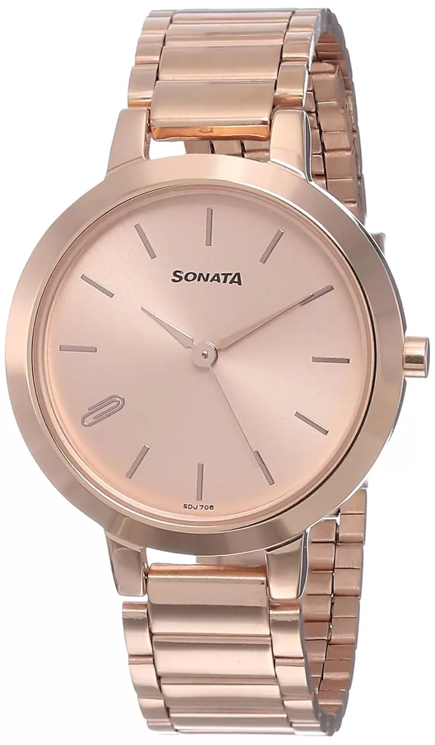 Sonata Play Analog Rose Gold Dial Women’s Watch-NN8141WM01/NP8141WM01