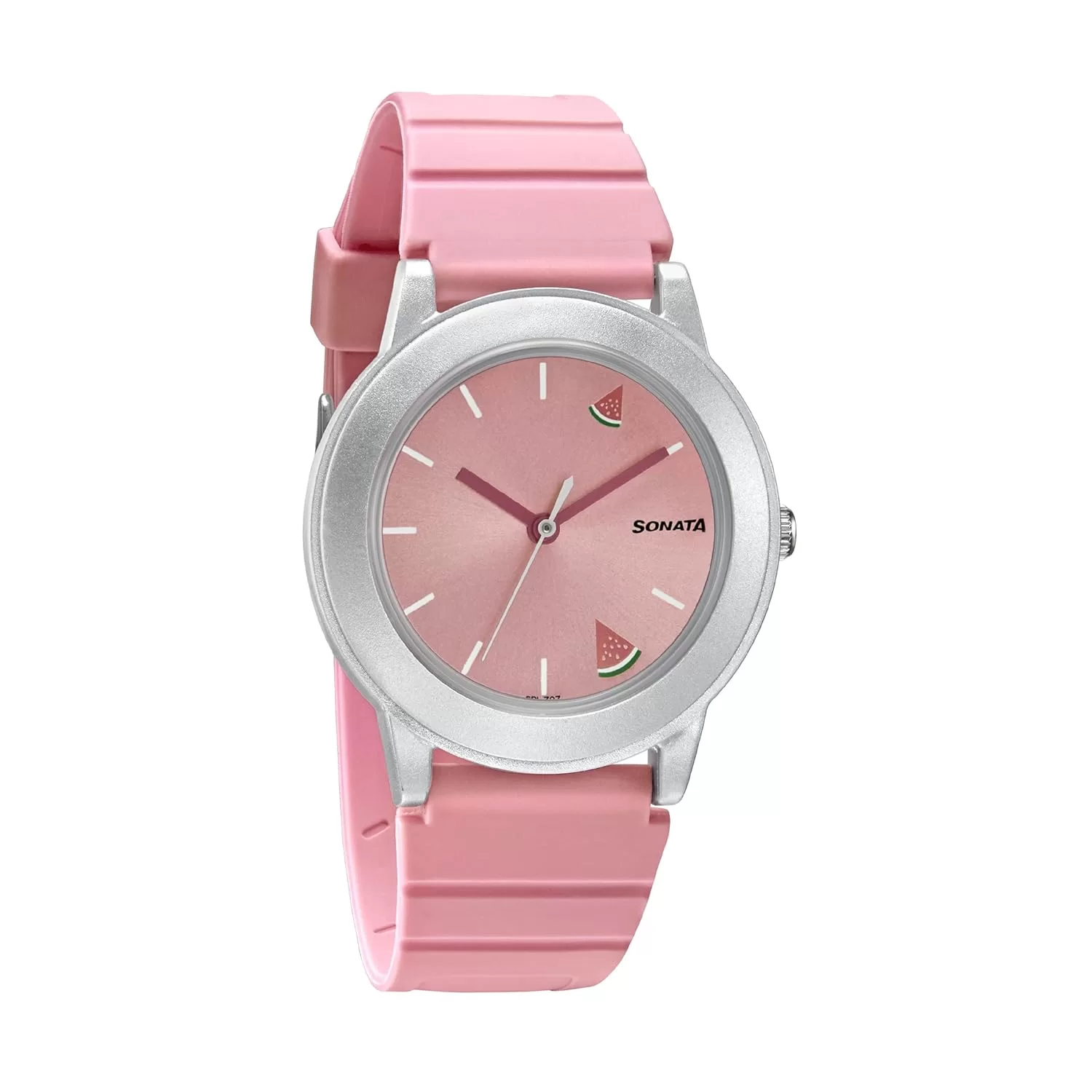 Sonata Play Pink Dial Women Analog Watch with Plastic Strap-NS8992PP10W