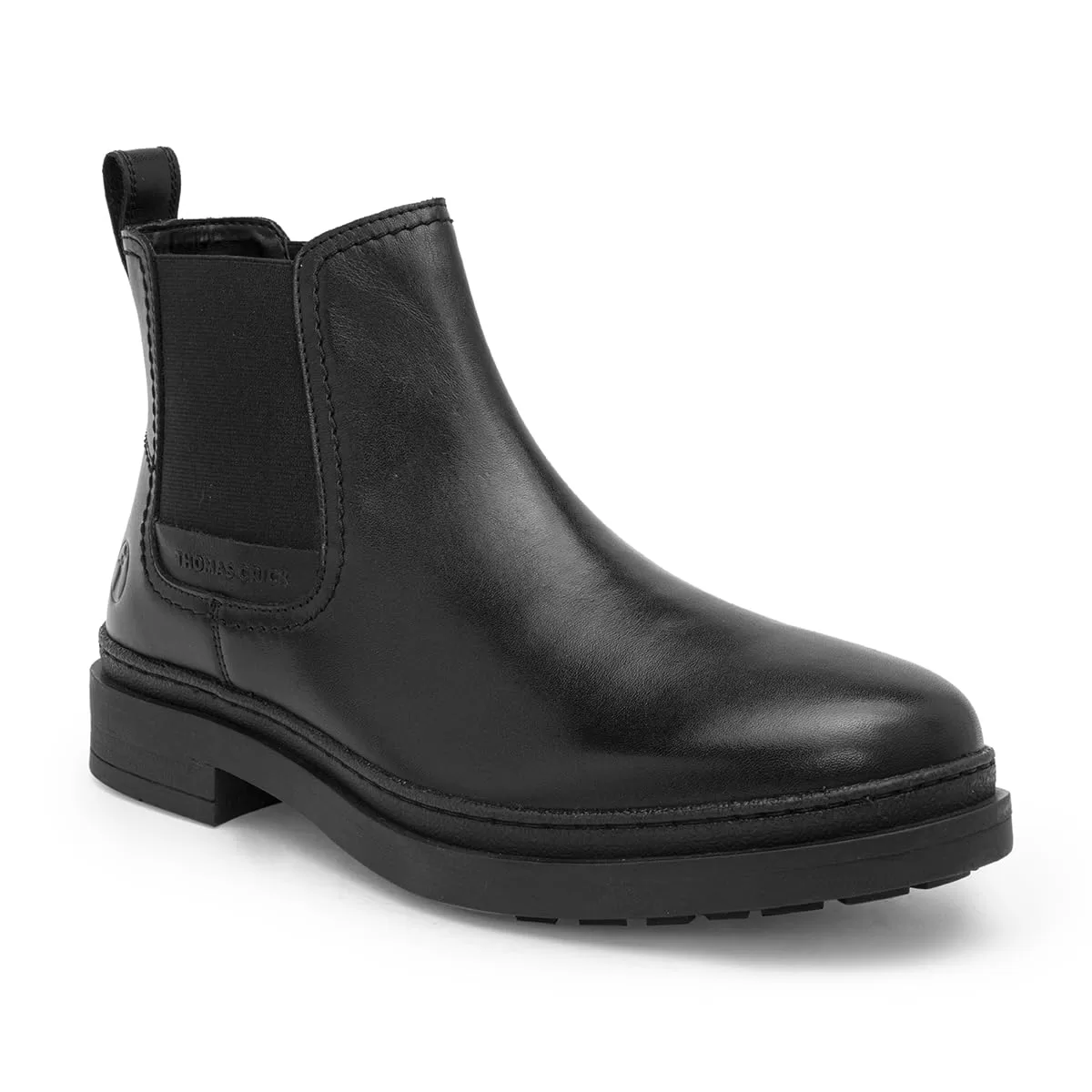 Thomas Crick Genuine Leather Chelsea Boots with Dual-Tone Finish and Enhanced Comfort