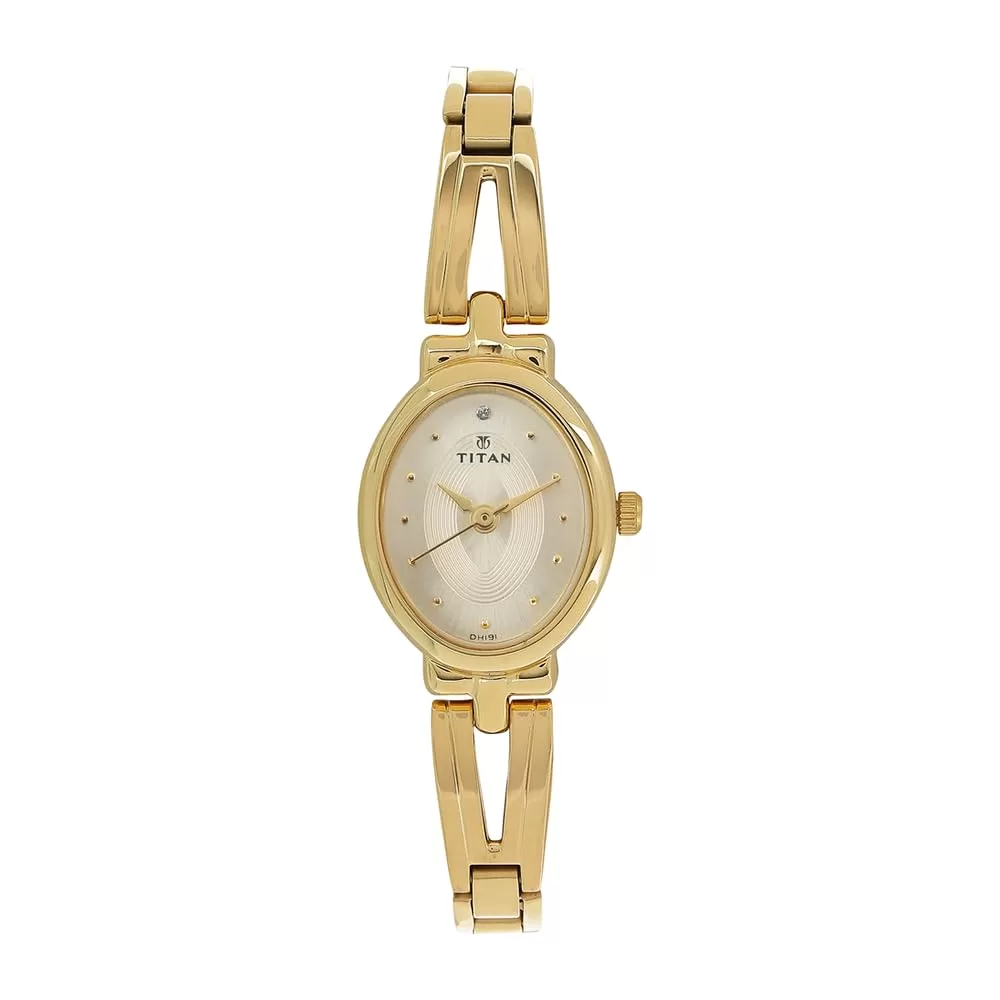 Titan Karishma Revive Analog Champagne Dial Women’s Watch-NL2594YM01