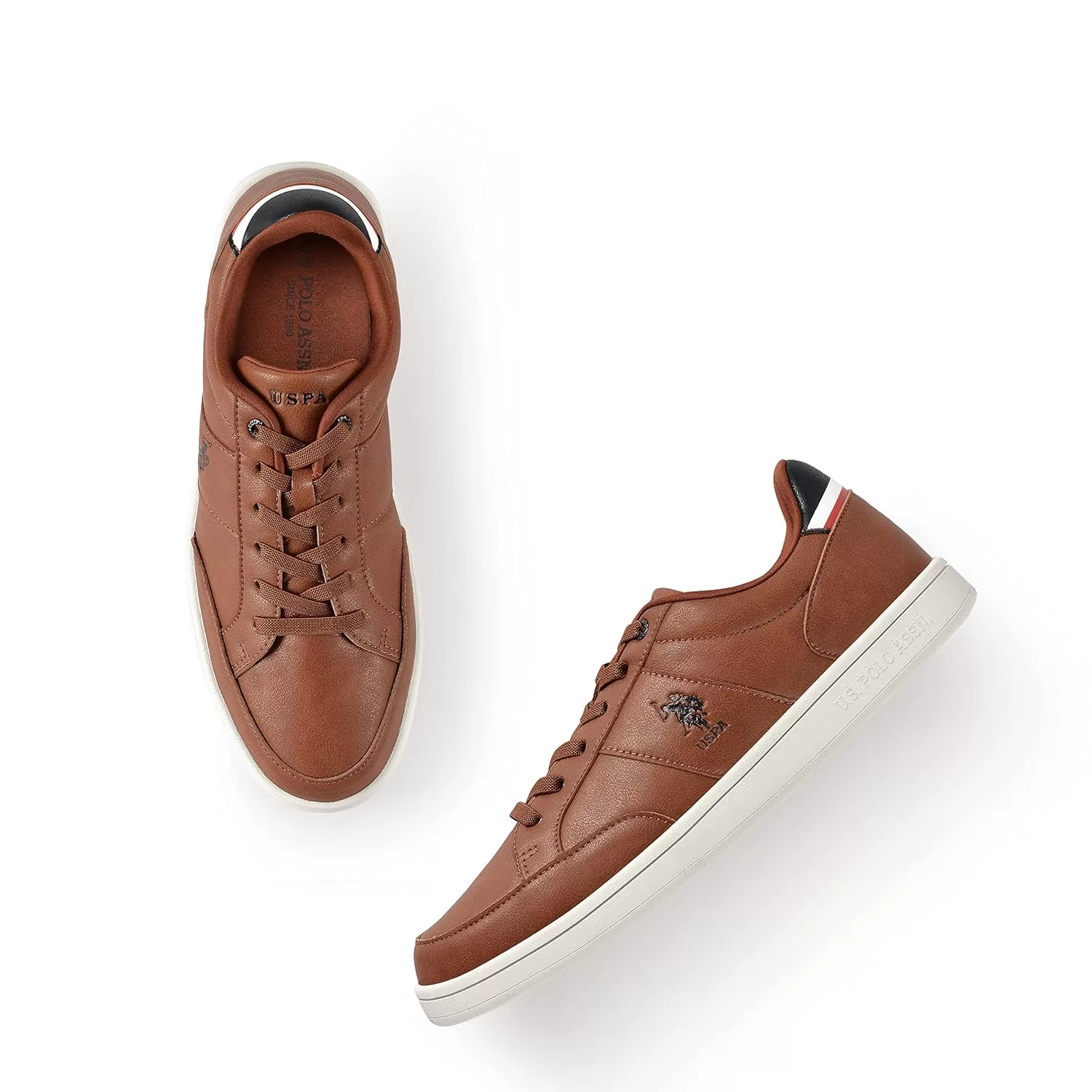 U.S. POLO ASSN. Stefan Men’s TAN Sneakers-(UK/8)(2FD22557K06)