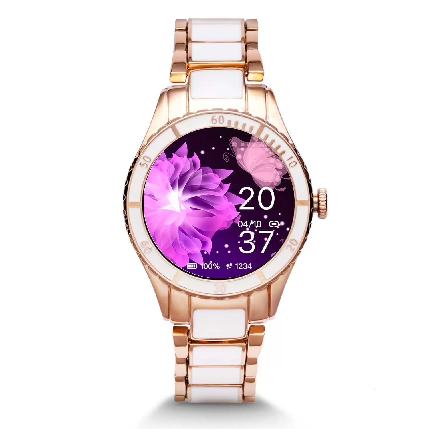 Vibez by Lifelong Cacia Women Smartwatch Bluetooth Calling 1.09″ HD Display|24×7 Heart Rate & SpO2 Tracking, Sleep Monitor|IP67|8+ Sports Mode|3 Days Battery Backup(VBSWW810,White)