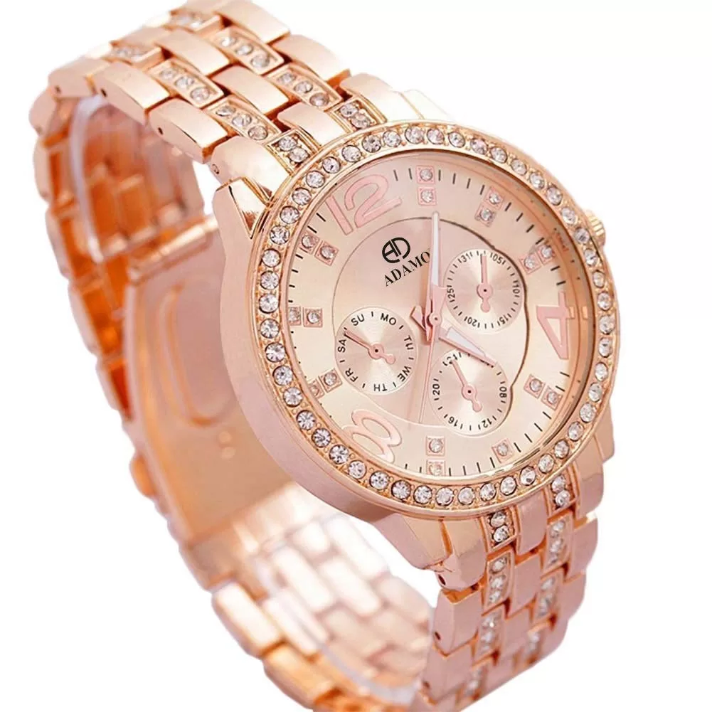 ADAMO Analog Rose Gold Dial Women’s Watch-839KKM21