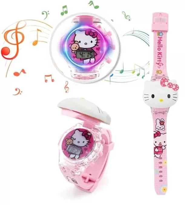 Acnos Kids Edition Princess-Frozen-Hellokitty-LOL Digital Watch Disco Led Musical Kids Watch Girls Boys Kids Watch Boys Girls