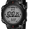 Acnos Polyurethane Premium Brand-A Teymex Digital Watch Shockproof Multi-Functional Automatic Grey Dial Black Strap Waterproof Digital Sports Watch For Men's Kids Watch For Boys-Pack Of 1