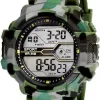 Acnos® Premium Men's 3 Color Army Shockproof Waterproof Digital Sports Watch - Black