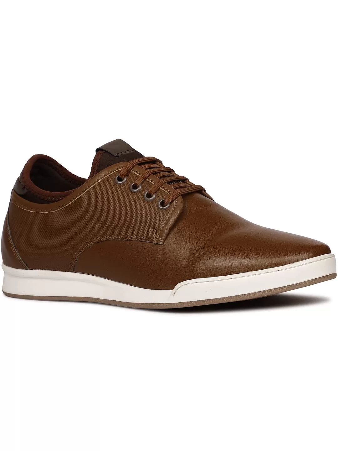 Bata Mens Francis Sneaker Casual Shoes, Tan,