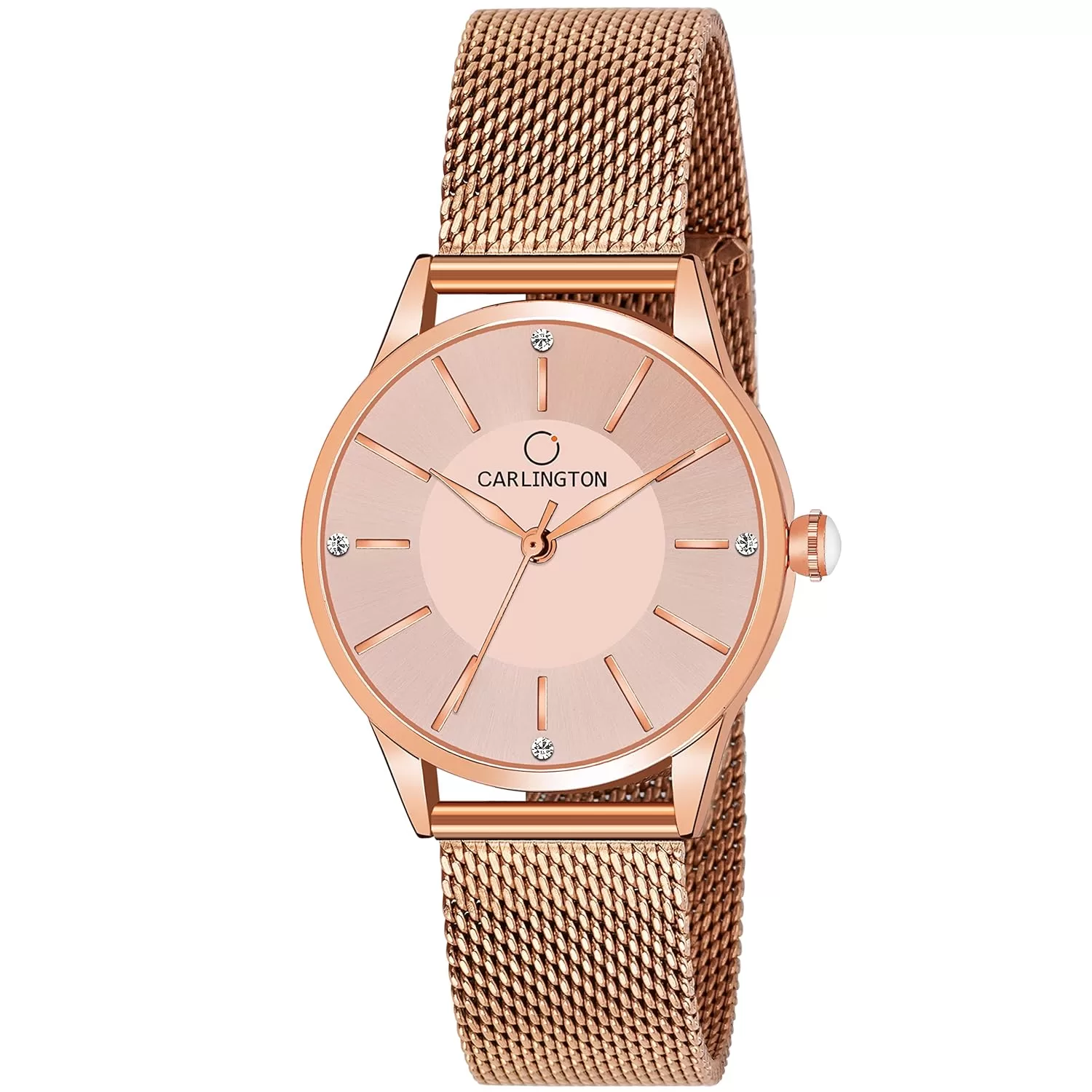 Carlington Analog Watches for Women with mesh Strap – CT 2004