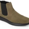 ESMEE Men's Suede Black High Ankle Comfort Chelsea Boots E-253