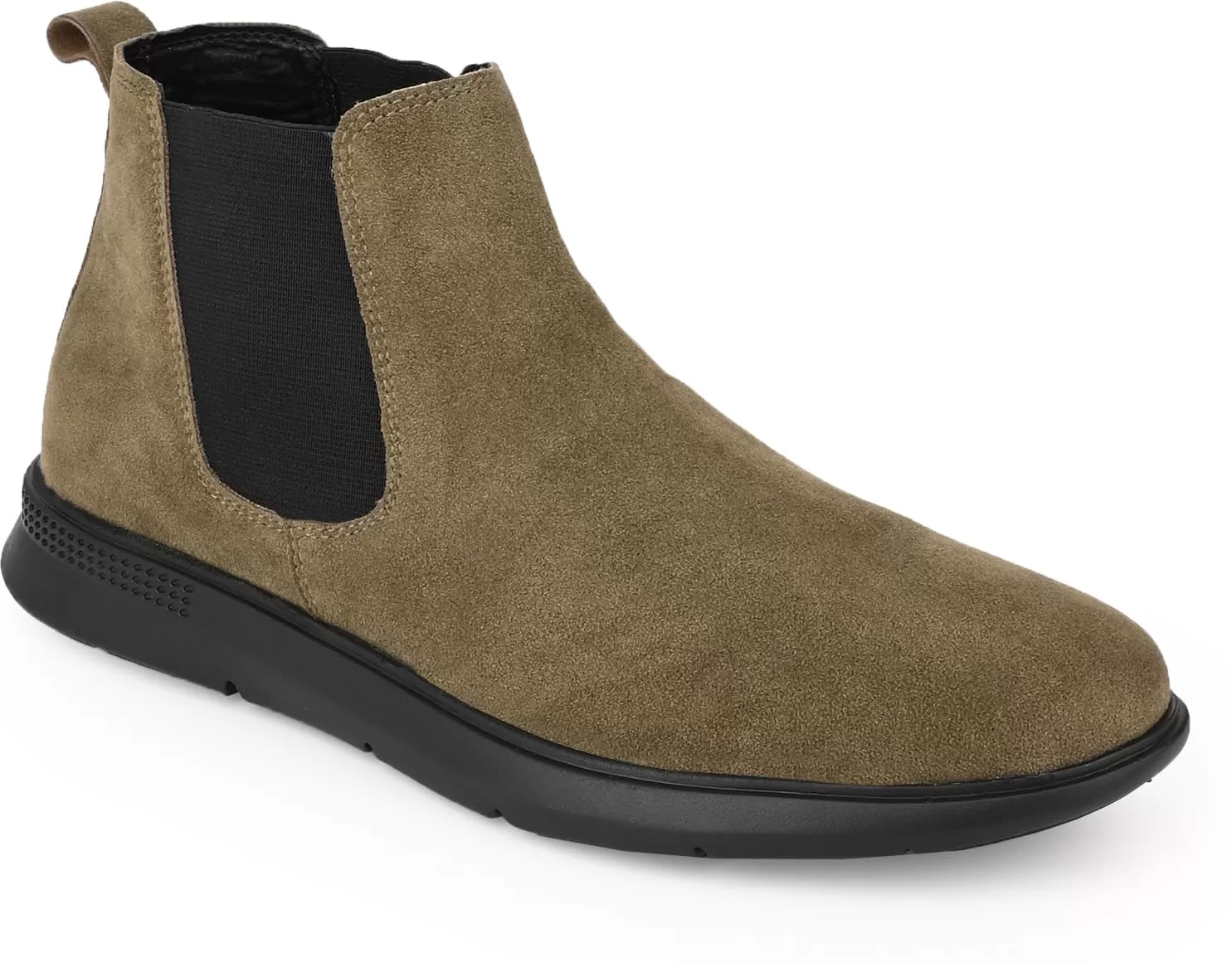 ESMEE Men’s Suede Black High Ankle Comfort Chelsea Boots E-253