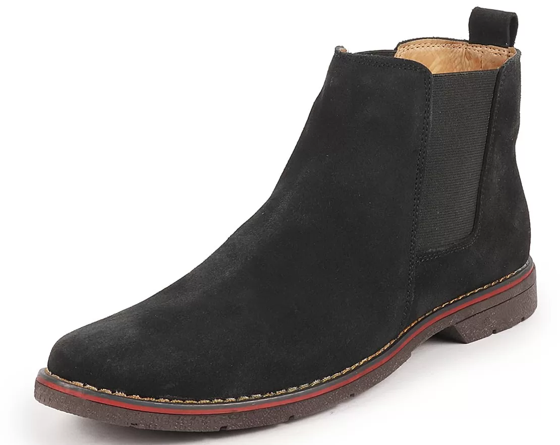 FAUSTO boys Suede Leather Outdoor Everyday High Ankle Classy Chelsea Boots Chelsea Boot