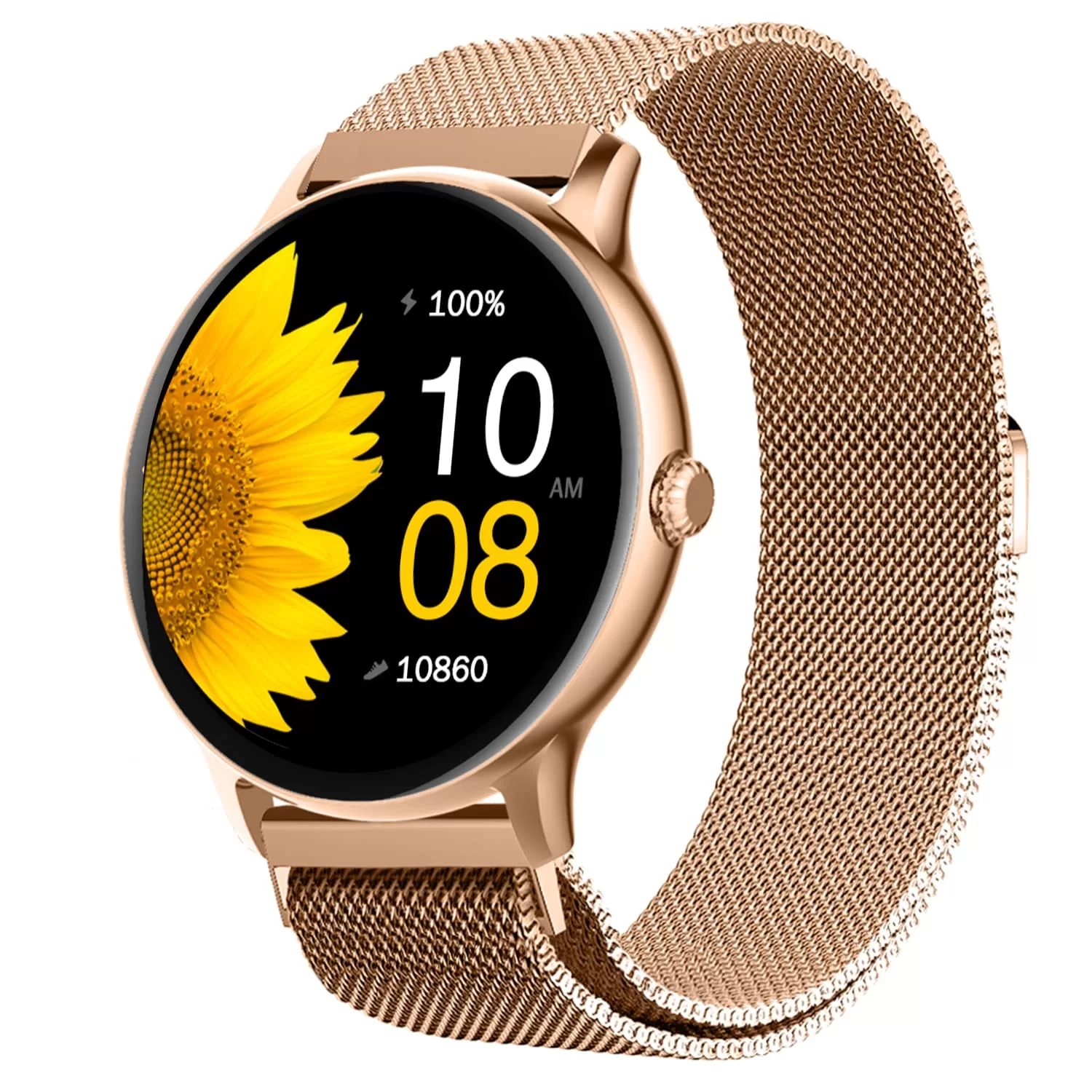 Fire-Boltt Phoenix Ultra Luxury Stainless Steel, Bluetooth Calling Smart Watch, AI Voice Assistant, Metal Body with 120+ Sports Modes, SpO2, Heart Rate Monitoring (Gold)