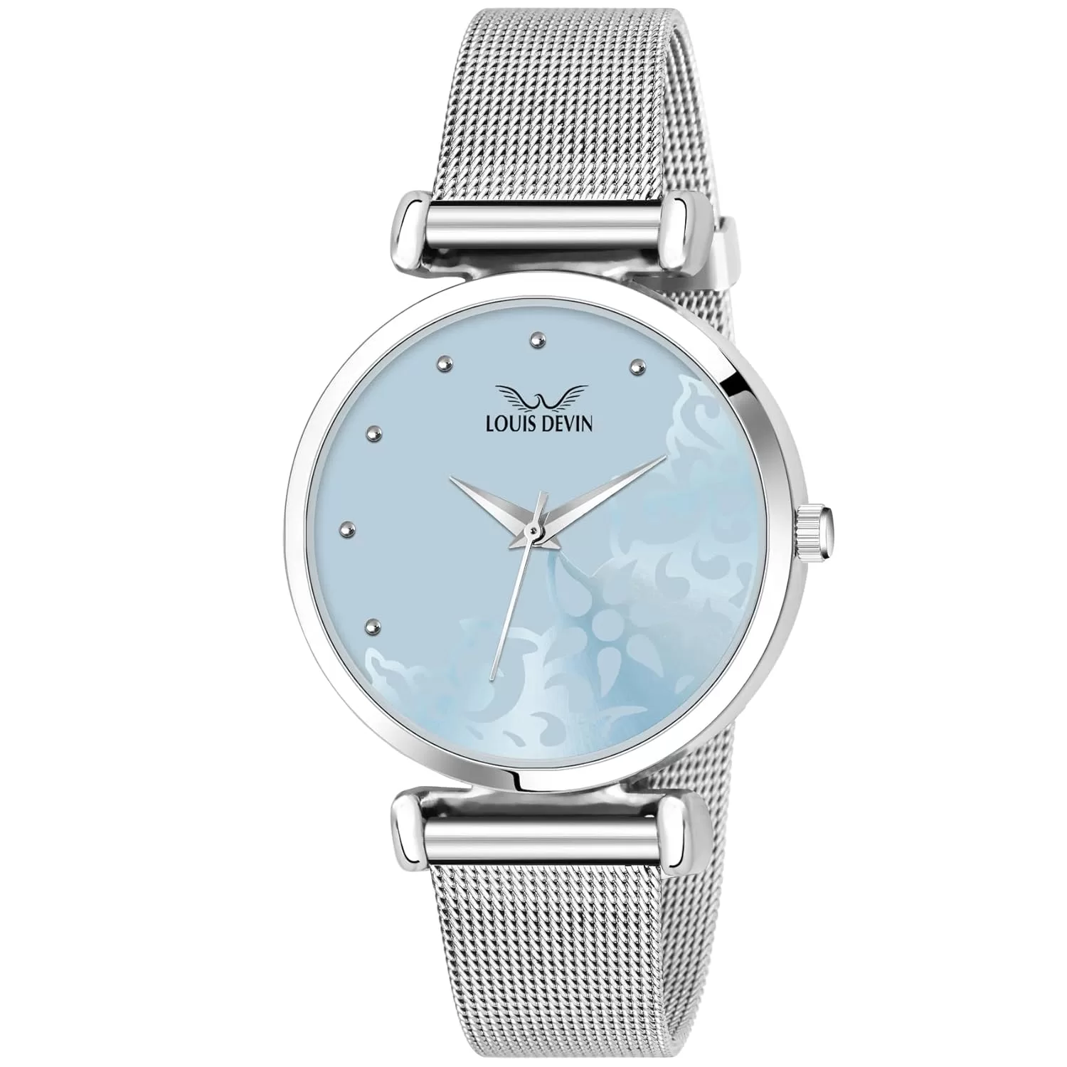 LOUIS DEVIN Women’s Analog Wrist Watch with Stainless Steel Chain | LD-L157