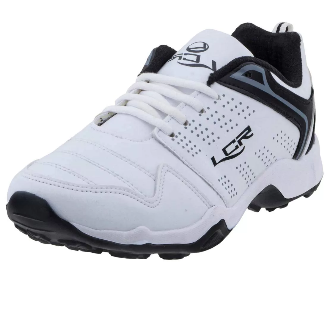 Lancer Mens INDUS-251 White Black Running Shoe – 9 UK (INDUS-251WHT-BLK-43)