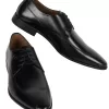 Louis Philippe Men Formal Black Leather Derby