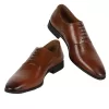 Louis Philippe Men Formal Brown Leather Oxford Shoes