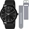 Matrix Swap Analog Black Dial Watch with Interchangeable Straps for Men & Boys