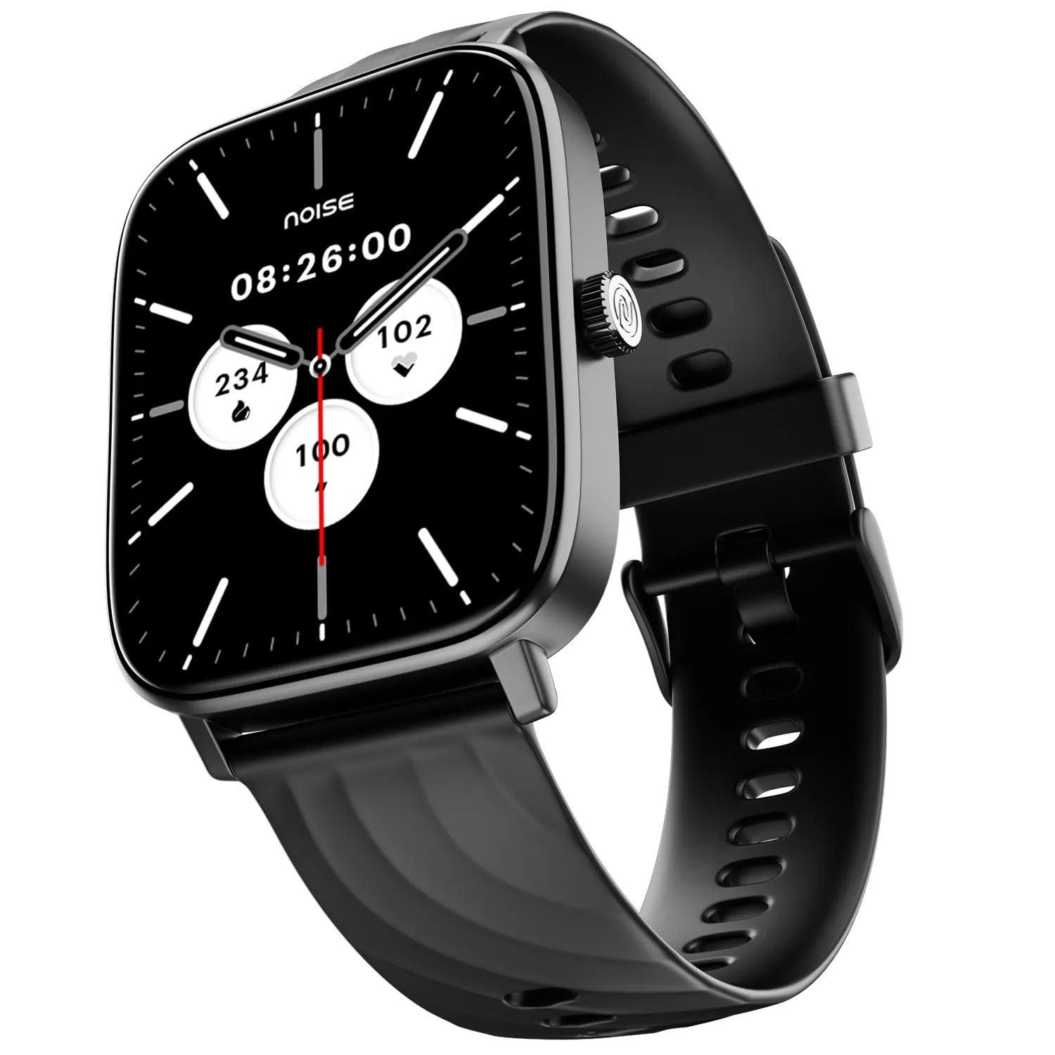 Noise Newly Launched Quad Call 1.81″ Display, Bluetooth Calling Smart Watch, AI Voice Assistance, 160+Hrs Battery Life, Metallic Build, in-Built Games, 100 Sports Modes, 100+ Watch Faces (Jet Black)