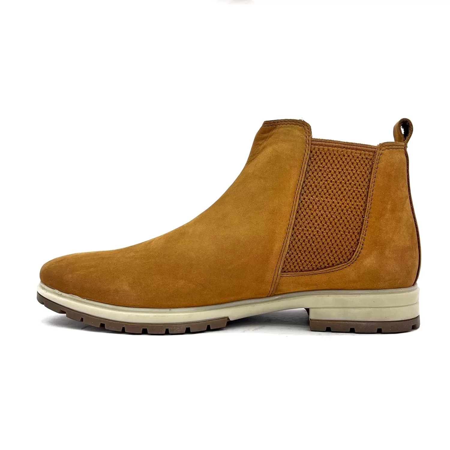 Original Chelsea high end urban fashion BREWSTER Slip-on Boots Genuine Smooth leather Suede for Men