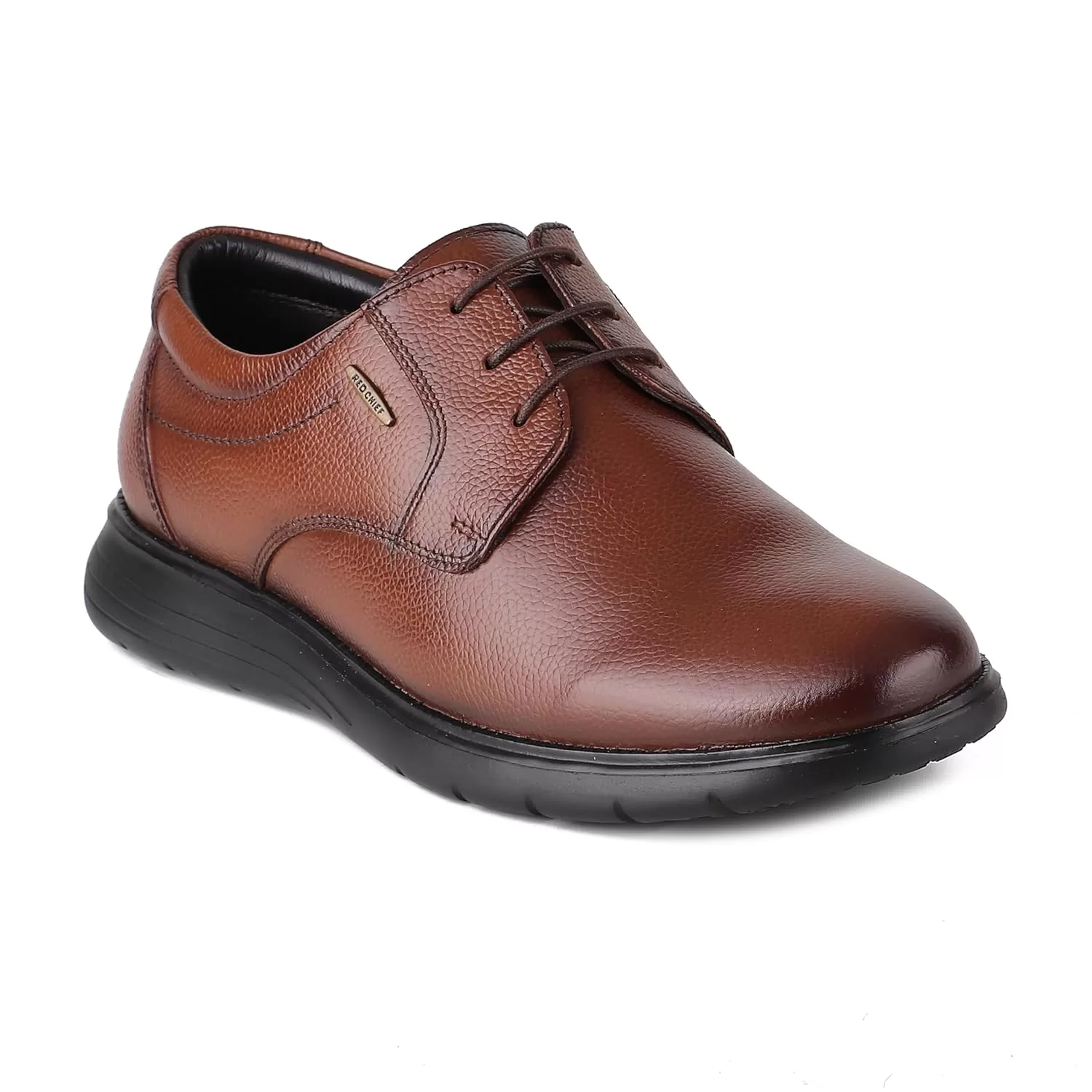 Red Chief Genuine Leather Formal Derby Shoes for Men