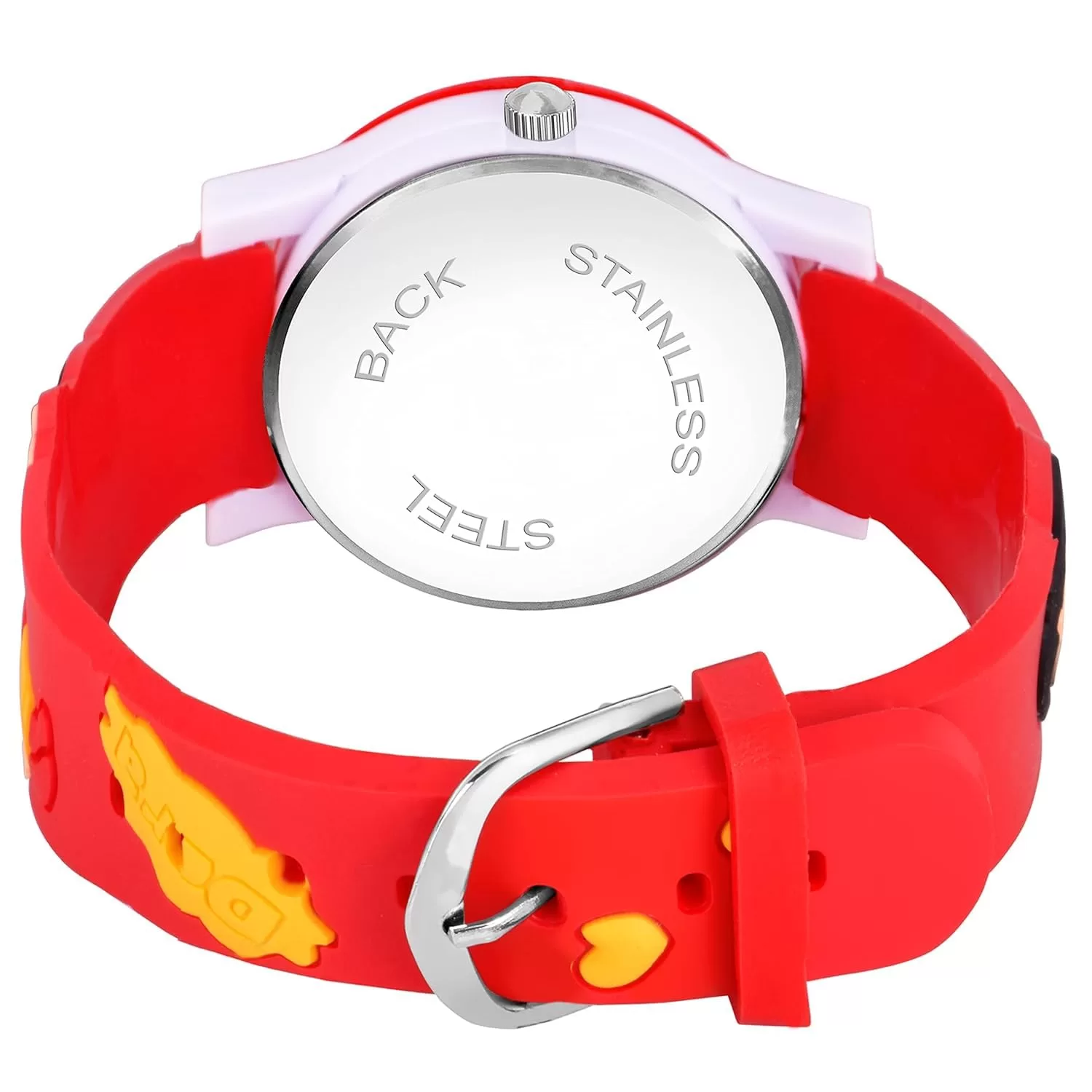 SELLORIA Silicone White Dial Dora Love Red Watch Series Analogue Girl’s Kids Watch