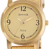 Sonata Analog Champagne Dial Women's Watch NM87018YM02/NN87018YM02/NP87018YM02