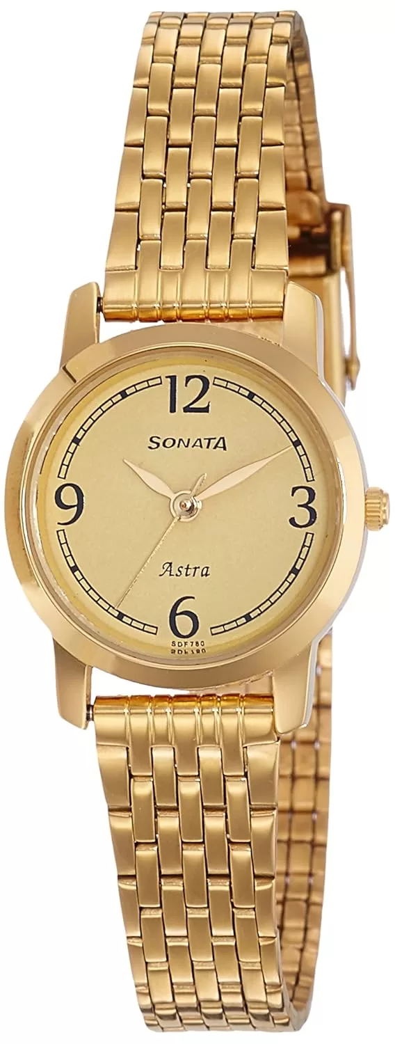 Sonata Analog Champagne Dial Women’s Watch NM87018YM02/NN87018YM02/NP87018YM02