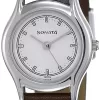 Sonata Essentials Analog White Dial Women's Watch-NM87020SL01W / NL87020SL01W/NP87020SL01W