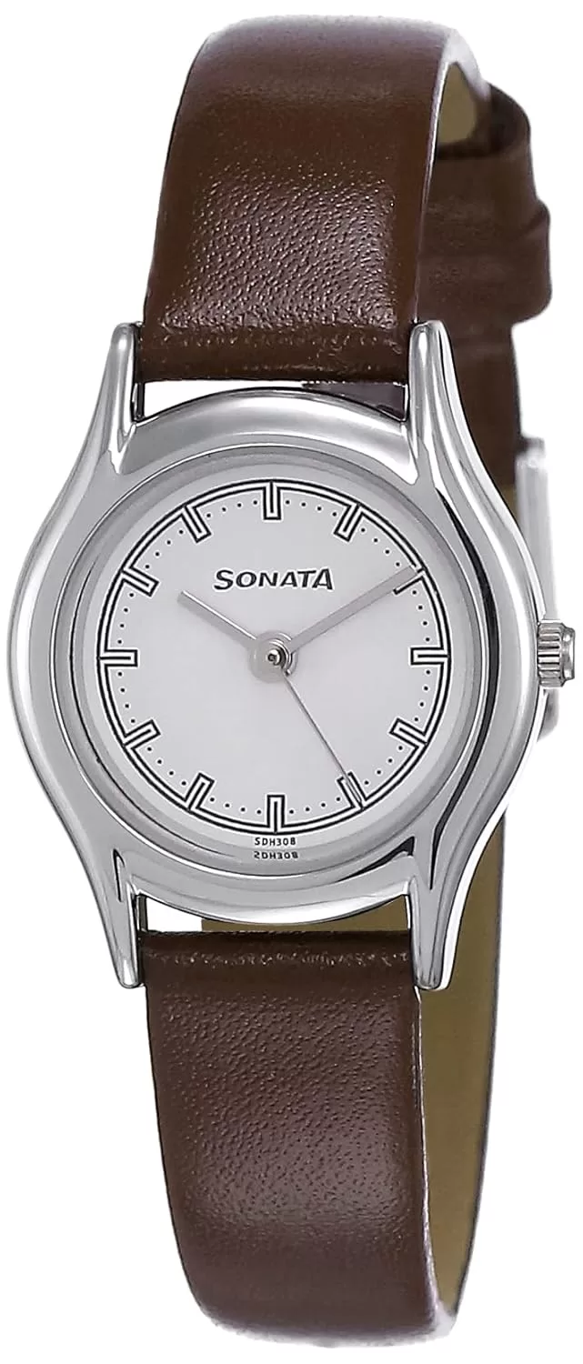 Sonata Essentials Analog White Dial Women’s Watch-NM87020SL01W / NL87020SL01W/NP87020SL01W