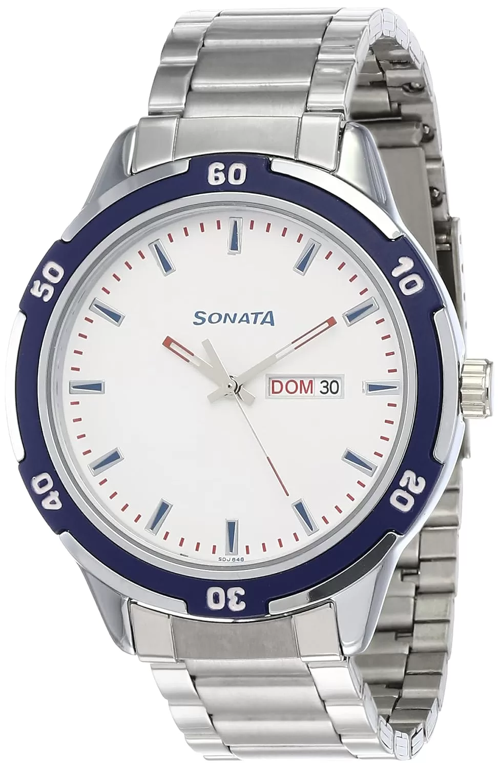 Sonata Nxt Analog White Dial Men’s Watch-NN7138KM02/NP7138KM02