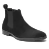 TEAKWOOD LEATHERS Men Black Suede Chelsea Boots